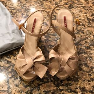 Prada wedge shoes